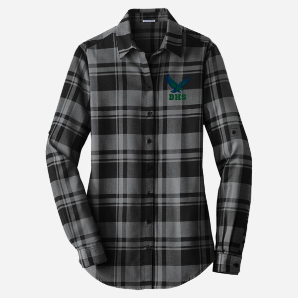 Ladies Plaid Flannel Tunic Thumbnail