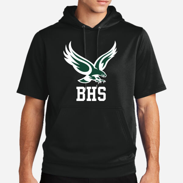 Sport Wick ® Fleece Short Sleeve Hooded Pullover Thumbnail