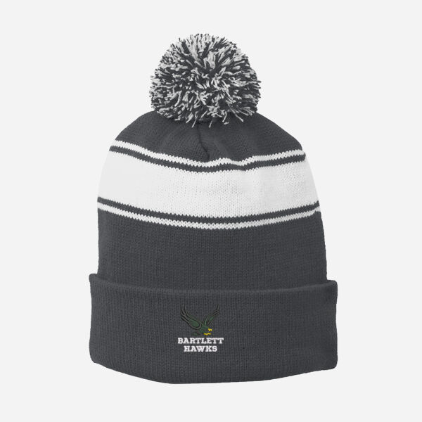 Stripe Pom Pom Beanie Thumbnail