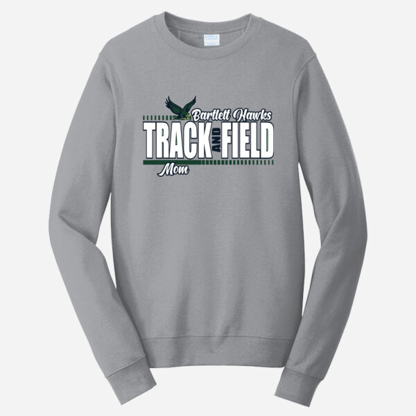 Track and Field Mom Fan Favorite Fleece Crewneck Sweatshirt Thumbnail