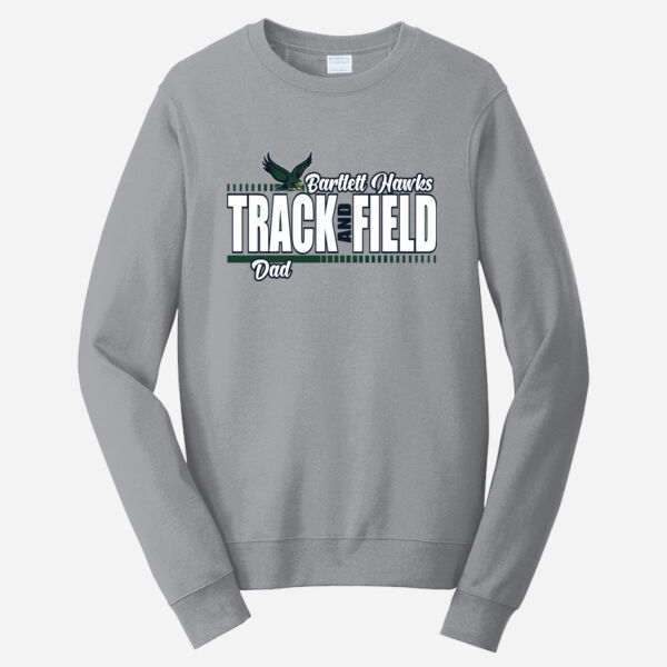 Track and Field DadFan Favorite Fleece Crewneck Sweatshirt Thumbnail