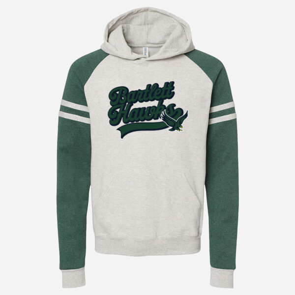 Unisex NuBlend ® Varsity Colorblock Hooded Sweatshirt Thumbnail